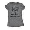  Can I Cancel My Monthly Subscription Womens T Shirt 