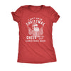  Cant Have Christmas Cheer Without Christmas Beer Womens T Shirt 