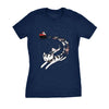  Cats In Christmas Sleigh Womens T Shirt 