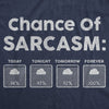  Chance Of Sarcasm Womens T Shirt 