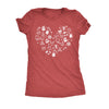  Christmas Heart Womens T Shirt 