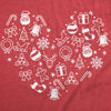  Christmas Heart Womens T Shirt 
