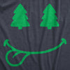  Christmas Tree Eyes Smile Womens T Shirt 