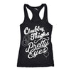 Chubby Thighs And Pretty Eyes Womens Tank Top