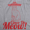  Cinco De Meow Cat Womens T Shirt 