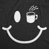  Coffee Cup Smiling Face Womens T Shirt 