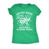  Coffee Keeps Me Busy Until Its Acceptable To Drink Margs Womens T Shirt 