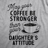  Coffee Stronger Than Your Daughters Attitude Womens T Shirt 