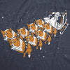  Corgi Sleigh Womens T Shirt 