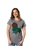  Dachshund In Christmas Sweater Womens T Shirt 