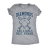  Diamonds Are A Girls Best Friend Womens T Shirt 