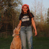  Dog Mom Retro Womens T Shirt 