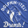  Dolphin Itely Drunk Womens T Shirt 