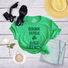  Drink Irish Kiss French Womens T Shirt 