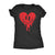  Dripping Heart Face Womens T Shirt 