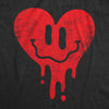  Dripping Heart Face Womens T Shirt 