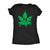  Dripping Pot Leaf Smile Womens T Shirt 