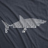  Dun Dun Dun Graphic Shark Text Womens T Shirt 