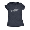  Dun Dun Dun Graphic Shark Text Womens T Shirt 