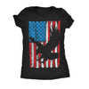  Eagle In Flag Womens T Shirt 