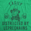  Easily Distracted By Leprechauns Womens T Shirt 
