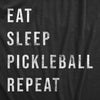  Eat Sleep Pickleball Repeat Womens T Shirt 