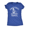  Emotional Support Animal Shark Womens T Shirt 