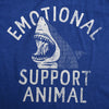  Emotional Support Animal Shark Womens T Shirt 