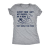  Every Time I Get My Ducks In A Row They Move The Pond Womens T Shirt 