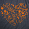  Fall Season Heart Womens T Shirt 