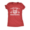  Feline Pawtriotic Womens T Shirt 