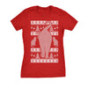  Festive Feline Butt Womens T Shirt 