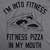  Fitness Pizza In My Mouth Womens T Shirt 