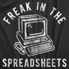  Freak In The Spreadsheets Womens T Shirt 