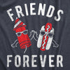  Friends Forever Firecracker Hot Dog Womens T Shirt 