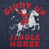  Giddy Up Jingle Horse Womens T Shirt 