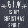  Gin Is My Christmas Spirit Womens T Shirt 