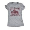  Give Thanks And Prepare Your Fat Pants Womens T Shirt 
