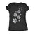  Glitter Cat Paw Prints Womens T Shirt 
