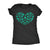 Glitter Clover Heart Womens T Shirt 