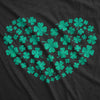  Glitter Clover Heart Womens T Shirt 