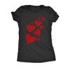  Glitter Hearts Womens T Shirt 