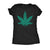 Glitter Pot Leaf Made Of Hearts Womens T Shirt 
