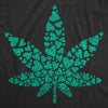  Glitter Pot Leaf Made Of Hearts Womens T Shirt 