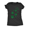  Glitter Pot Leaves Womens T Shirt 