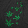  Glitter Pot Leaves Womens T Shirt 