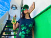  Glitter Shamrocks Womens T Shirt 