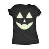  Glow In The Dark Jack O Lantern Womens T Shirt 