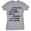  Grandma Letters Womens T Shirt 