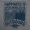  Hapiness Is Being Outdoors Womens T Shirt 